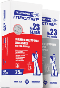 Тайфун-Мастер № 23к-1 штукатурка для внутр. и наруж. работ с фактурой Корник 1мм (25кг) в Полоцке - картинка Картинка: тайфун-мастер № 23к-1 штукатурка для внутр. и наруж. работ с фактурой корник 1мм (25кг) в Полоцке