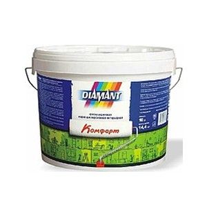 Краска ВД-АК Diamant Комфорт (белая) 10 л / 14,4 кг в Полоцке - картинка Картинка: краска вд-ак diamant комфорт (белая) 10 л / 14,4 кг в Полоцке