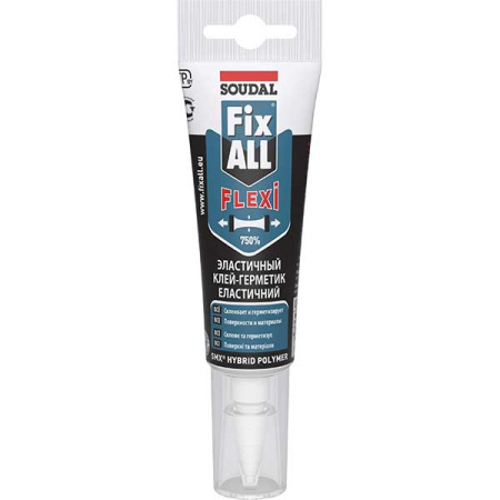 Клей-герметик гибридный "Soudal" Fix All Flexi белый 125 мл
