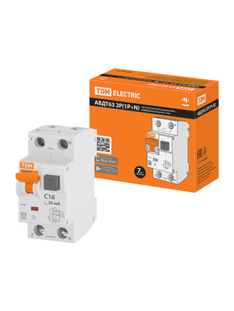 Изображение: выключатель авт. дифференциального тока  63 с16 30 ма tdm  в Минске