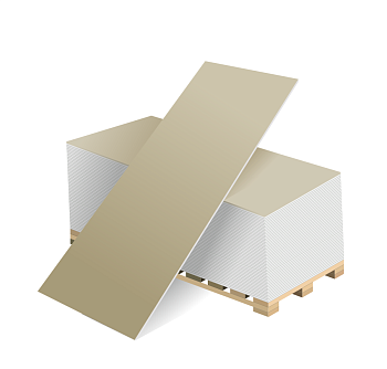 Картинка: лист гипсокартонный обычный гсп ук 12,5х1200х2500 в Минске