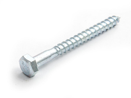 Саморез с 6-гранной головкой 10х140 острый, оцинк (с этик. 1шт)