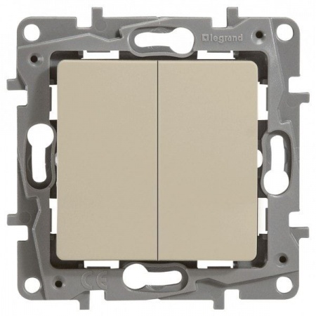 Изображение: выключатель 2 кл. (слоновая кость) etika т.м.legrant в Минске