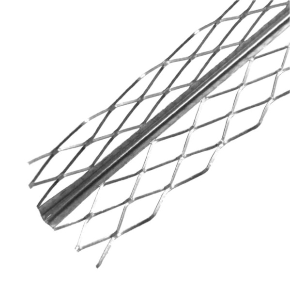 Изображение: уголок для мокрых штукатурок 2,5м (34мм) (упак.25шт) (стальной сетчатый) в Минске