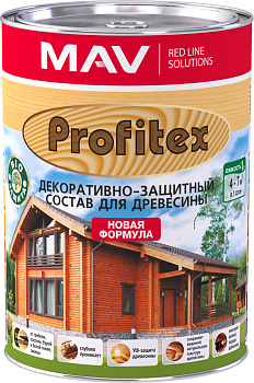 Картинка: состав profitex декоративно-защитный для древесины грецкий орех 3л (2,2кг)  в Минске