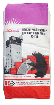 Смесь сухая штукатурная 224/31 Н (более 5мм) цементно-известковая,М75 F50 Пк3 St2 (мешок 25кг) в Полоцке - картинка Картинка: смесь сухая штукатурная 224/31 н (более 5мм) цементно-известковая,м75 f50 пк3 st2 (мешок 25кг) в Полоцке