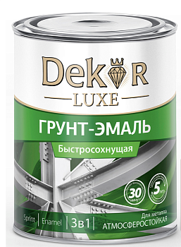 Грунт-эмаль "DEKOR" SPRINT 3 в 1 быстросохнущая (коричневая 0,9кг) в Полоцке - картинка Картинка: грунт-эмаль "dekor" sprint 3 в 1 быстросохнущая (коричневая 0,9кг) в Полоцке