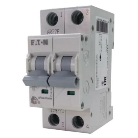 Изображение: выключатель авт.  hl-c20/2, 2p, 20a, хар-ка c, 4.5ka, 2m, , тм.eaton в Минске