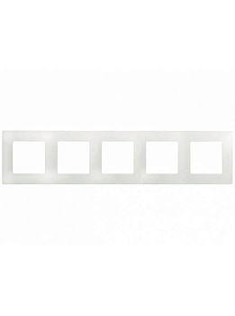 Картинка: рамка 5 постов (белая) etika т.м.legrand в Минске