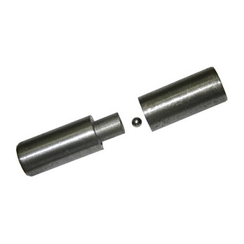 Петля гаражная с шаром 28x120мм, без покрытия (пакет/1шт)