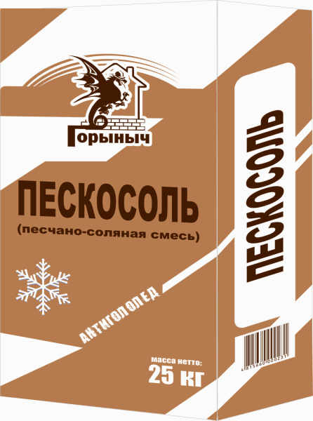 Пескосоль (песчано-соляная смесь) антигололед Горыныч 25кг в #REGION_NAME_DECLINE_PP# - изображение Изображение: пескосоль (песчано-соляная смесь) антигололед горыныч 25кг в #REGION_NAME_DECLINE_PP#