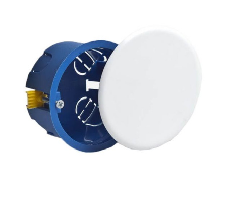 Коробка ГСК распр. с/п d=80мм,h=45 мм (пласт.лапки) (упак 90шт) т.м.Кабельмаркет в Минске - изображение Изображение: коробка гск распр. с/п d=80мм,h=45 мм (пласт.лапки) (упак 90шт) т.м.кабельмаркет в Минске