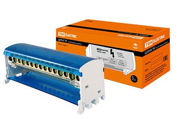 Картинка: шина "n" нул. на din-рейку в корпусе 2*15групп, т.м. tdm в Минске