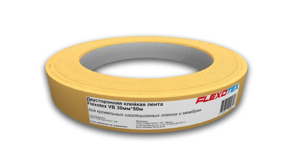 Лента двухсторонняя клейкая для соединения кровельных пленок ECOTEX 30мм*50м в #REGION_NAME_DECLINE_PP# - изображение Изображение: лента двухсторонняя клейкая для соединения кровельных пленок ecotex 30мм*50м в #REGION_NAME_DECLINE_PP#