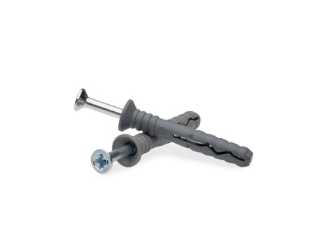 Дюбель с гвозд. шурупом 6х60 грибов., п/п (пакет 10шт)