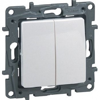 Картинка: выключатель 2-кл. (белый)  etika т.м.legrand в Минске