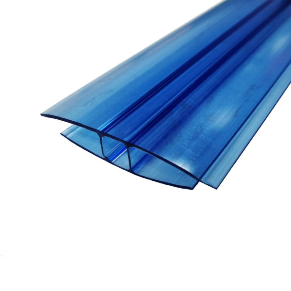 Профиль соединительный неразъемный Н 6-8мм L=6м (синий)