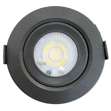 Изображение: cветильник светодиодный встраиваемый поворотный направленного света, круг, 5w, черный, т.м.truenergy в Минске