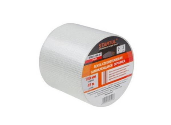 Изображение: лента стеклотканевая (серпянка) 100ммх45м самоклеющая startul profi  в #REGION_NAME_DECLINE_PP#