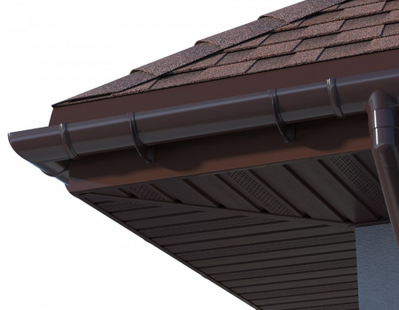 Софит ТН ОПТИМА, частично перфорированный, каштан, 3м в Минске - изображение Изображение: софит тн оптима, частично перфорированный, каштан, 3м в Минске