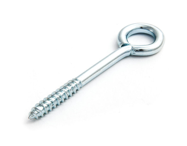 Шуруп-кольцо 8/6х55х71, оцинкованный + распорный дюбель с бортиком KSD S 10х50, нейлон (упак/1шт)