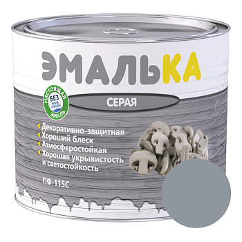 Эмаль ПФ-115 С ЭМАЛЬКА серая 2,0л (1,9кг) в Полоцке - картинка Картинка: эмаль пф-115 с эмалька серая 2,0л (1,9кг) в Полоцке
