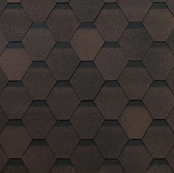 Картинка: черепица гибкая технониколь коньково-карнизная, коричневый оптима (5 м2/уп)  в Минске