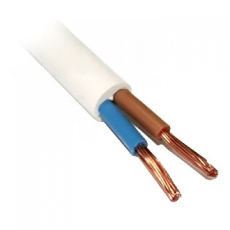 Изображение: кабель (провод) пвс 2х1,0 гост (50м),белый tdm в Минске