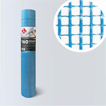 Картинка: стеклосетка mini 160 синяя 10м, ячейка 5х5 т.м.lihtar в Минске