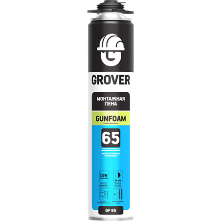 Пена профессиональная монтажная GF 65  баллон 870 мл. 