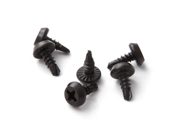 Саморез 3,5х9,5 сверло (черный) хим.фос. прм (упак.1500шт/1,530кг)