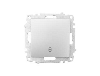 Картинка: выключатель zena vega 1 кл.проходной, серебро т.м.el-bi в Минске