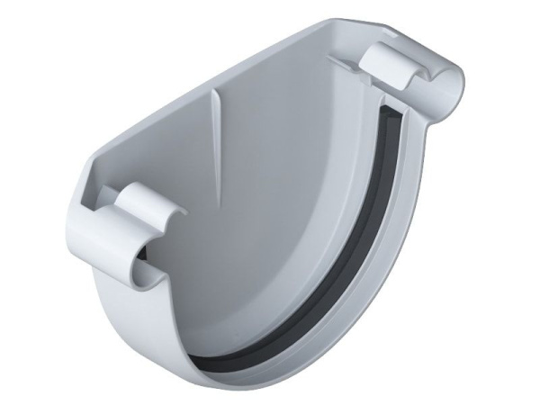 Заглушка желоба POLIVENT ПВХ (белый) (170шт/кор)  в Минске - изображение Изображение: заглушка желоба polivent пвх (белый) (170шт/кор)  в Минске