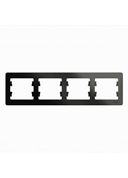 Картинка: рамка glossa 4-пост, гориз. антрацит т.м.schneider electric в Минске