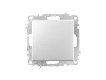 Картинка: выключатель zena vega 1 кл, серебро т.м.el-bi в Минске