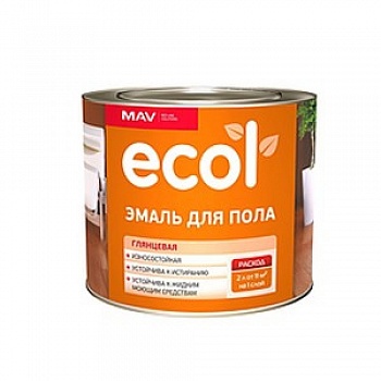 Эмаль ECOL для пола (ПФ-266) золотисто-коричневая глянцевая 2,4л (2кг) РБ в Минске - картинка Картинка: эмаль ecol для пола (пф-266) золотисто-коричневая глянцевая 2,4л (2кг) рб в Минске