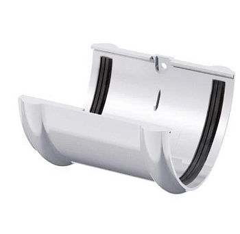 Картинка: соединитель желоба тн пвх  (белый) в Минске