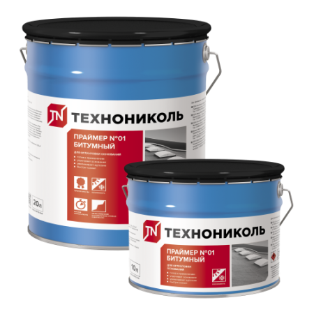 Праймер битумный ТЕХНОНИКОЛЬ №01, ведро (20л),16кг РБ в Минске - изображение Изображение: праймер битумный технониколь №01, ведро (20л),16кг рб в Минске