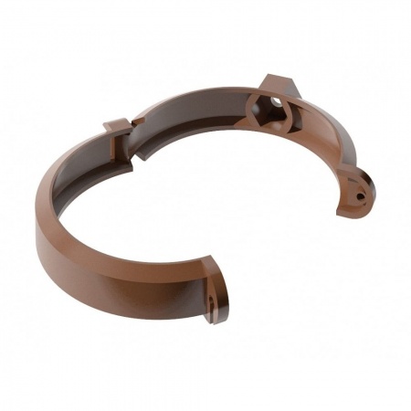 Хомут трубы POLIVENT ПВХ универсальный L=140 (коричневый) (200шт/кор)   в Минске - изображение Изображение: хомут трубы polivent пвх универсальный l=140 (коричневый) (200шт/кор)   в Минске