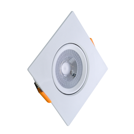 Изображение: cветильник светодиод. встраив. поворот. направл. света, квадрат, 3w,4000k, ip40,белый,т.м.truenergy в Минске