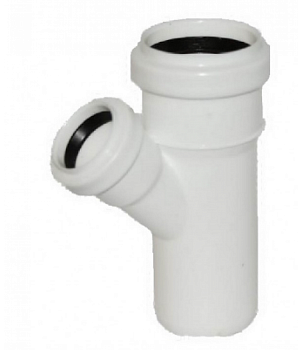 Картинка: тройник кан. пп 50х32х45 (белый) armakan в Минске