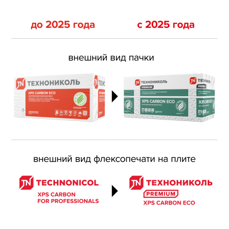 Изображение: плиты пенополистир. экстр. xps технониколь carbon eco 1180х580х40-l (10 листов 0.27376 м3/6,8440м2)  в Минске