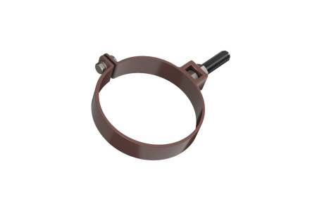 Изображение: хомут трубы универсальный polivent пвх (коричневый) l=140мм в Минске