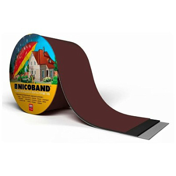 Картинка: лента герметизирующая  10смх3м самоклеящаяся nicoband (коричневая) в Минске