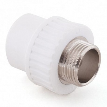 Картинка: муфта pp-r комбин. нр дн 20х3/4" valfex 10130120г (серая) (рф)  в Минске