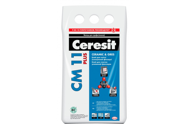 Смесь сухая растворная облицовочная Ceresit CM11Plus  5кг  РБ в #REGION_NAME_DECLINE_PP# - изображение Изображение: смесь сухая растворная облицовочная ceresit cm11plus  5кг  рб в #REGION_NAME_DECLINE_PP#